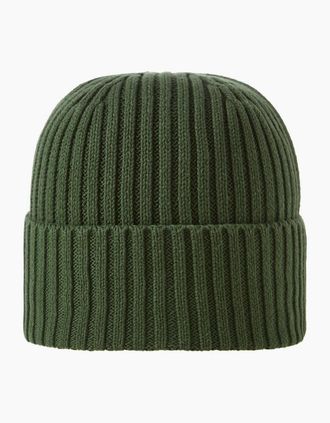 Jack & Jones Jack & Jones Mens Cotton Adjustable Cuff Beanie - Green - Size: MENS