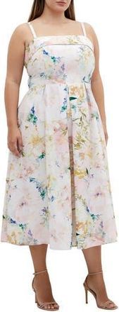 City Chic Garden of Love Fit & Flare Dress at Nordstrom Rack, Size S/16W