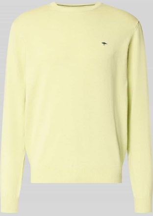 Fynch-Hatton Fynch-Hatton Strickpullover mit gerippten Abschlüssen in Mint, Größe 3XL