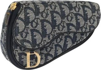 Dior Pre-owned Mini Bags, female, Blue, Size: ONE SIZE Pre-owned Mini Pouch