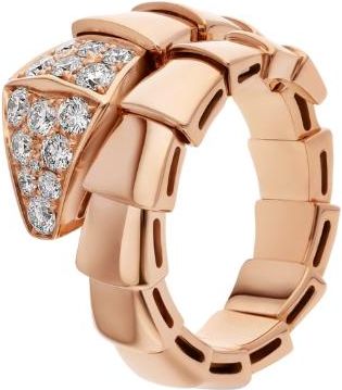 Bulgari Diamond Set Serpenti Viper Ring