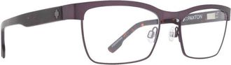 Spy Unisex Purple Rectangular Eyeglass Frames PAXTONMATTEAMETHYSTDARKTORT5