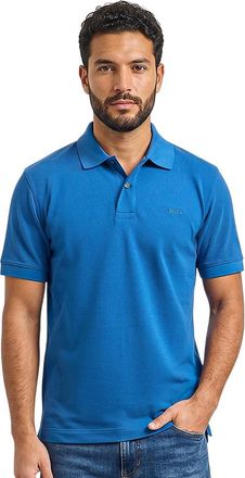 HUGO BOSS Blue Shirt Collar Polos