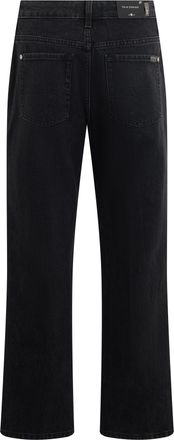 7 For All Mankind Womens Straight-Leg Jeans Heavy Rain Cotton