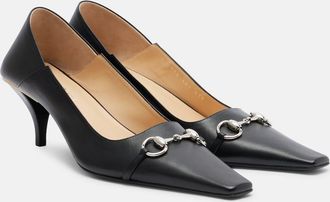 Gucci Vittoria Horsebit leather pumps