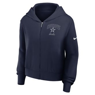 Nike Dallas Cowboys Primetime Nike Womens NFL Full-Zip Hoodie in Blue | 035D41S7RD-VM3