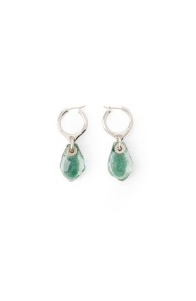 Lanvin Aurore Hoop Earrings in Grey/transparent at Nordstrom