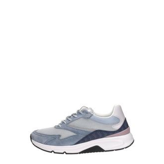 Gabor Rollingsoft Sneakers Laag - Dames - Schoenen - Blauw - Maat: 41 EU Zijde