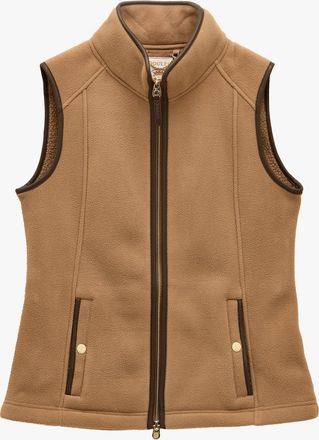 Joules Heritage Fleece Womens Gilet Tan - Brown - Size 10 UK
