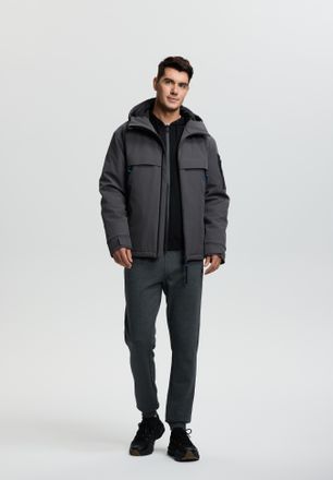 Luhta Softshelljacke LUHTA HUKKALA, Herren, Gr. 48, lead, grau, Obermaterial: 95% Polyester, 5% Elasthan, Jacken Softshelljacke, wasserabweisend, winddicht,