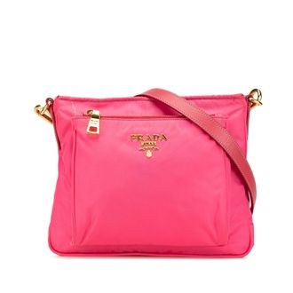 Prada Nylon Schoudertas met Ritsluiting