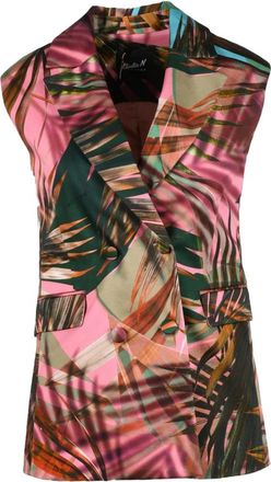 Giulia N Couture Giulia N vest - Dames - Gillet - Veelkleurig - M - Katoen - Kostuums