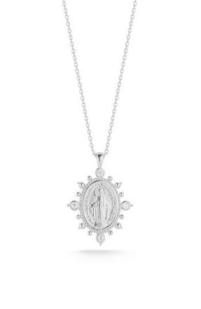 Glaze Jewelry Sterling Silver Virgin Mary CZ Pendant Necklace at Nordstrom Rack