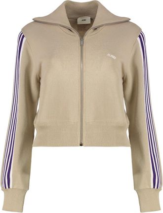 Autry Viscose Knit Jacket - Dames - Vesten - Beige - S - Truien & Vesten