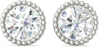 VEYNOU 14kt white gold Kate diamond stud earrings - unisex - Diamond/14kt Recycled White Gold - One Size - Silver