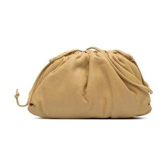 Bottega Veneta Pre-owned Clutches, female, Brown, Size: ONE SIZE Pre-owned Leather Top Handle Bag