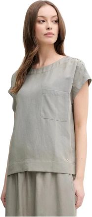 Mos Mosh MMelena Alexis Blouse - Dames - Blouses - Groen - S - Overhemden