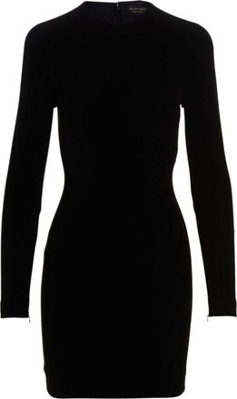Balenciaga Black Solid Mini Dress