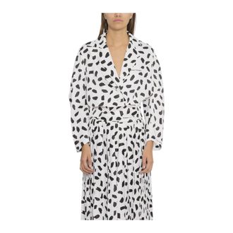Off-white Overhemden, Dames, Wit, S, All Over White Puffy Shirt
