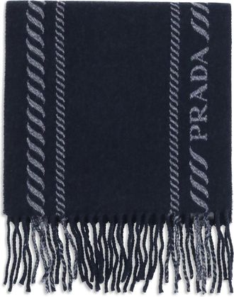 Prada Virgin Wool And Cashmere Scarf