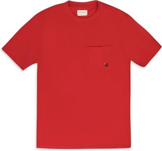 Aim&eacute; Leon Dore Red Red Crest Pocket T-shirt