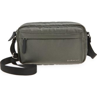 Givenchy Essential U Canvas Crossbody Camera Bag in Salvia at Nordstrom