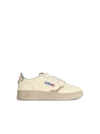 Autry Medalist Low Ivory White Lear Sneakers