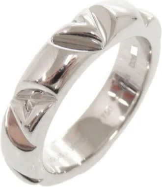Louis Vuitton White Gold White Gold (18K) Band Ring (Pre-Owned)