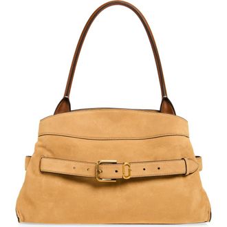 Marc Jacobs The Dakota Large Suede Satchel in Sahara at Nordstrom