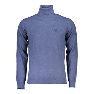 North Sails Blauwe Poliammide Mannen Trui Hoody