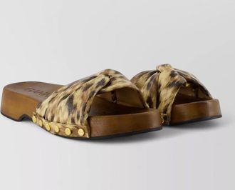 Ganni printed mules