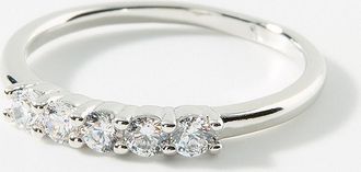 Simons Womens Faux-crystal pinky ring