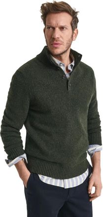 GANT Heren, Truien, Groen, Maat: 4XL Wol