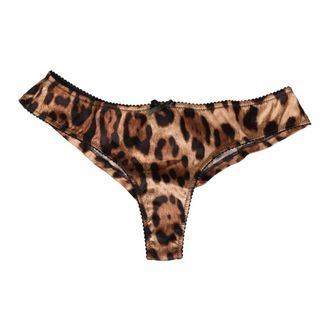 Dolce & Gabbana Bottoms, female, Brown, Size: S Brief Panty