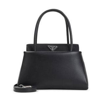 Prada Leather Handbag - female - Prada - Handbags - Black - ONE SIZE - Bags