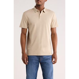 Calvin Klein Classic Fit Embroidered Slub Knit Polo in White Pepper at Nordstrom Rack, Size Xx-Large