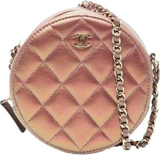 Chanel Pre-owned Vintage Quilted Metallic Lambskin Mini Crossbody - Dames - Vintage Mini Tas - Veelkleurig - ONE Size - Leer - Vintage