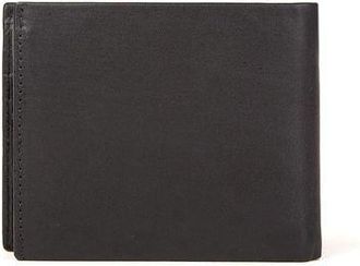 Momo Design Mens Wallet Black-Burgundy Polyurethane Bags - Black/burgundy