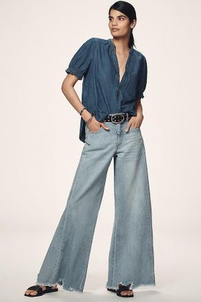 Pilcro Adi Regenerative Cotton Mid Rise Flare Jeans