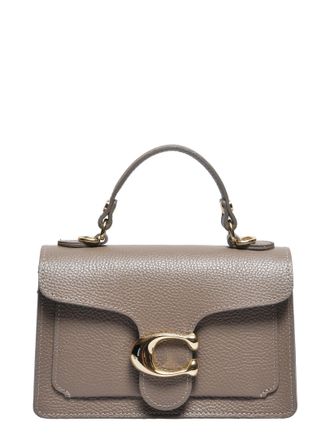 Roberta M Beige Rundleer Tas