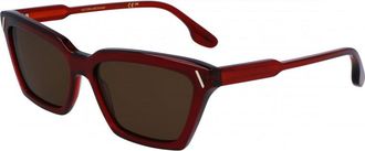 Victoria Beckham Womens VB661S 57 5716610 Sunglasses - Red - One Size
