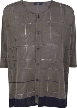 Yohji Yamamoto Drop Shoulder Medium Length Cardigan