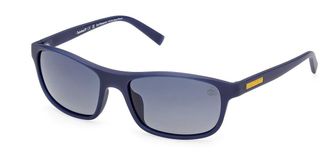 Timberland TB00057-H Polarized 91D Mens Sunglasses Blue Size 58