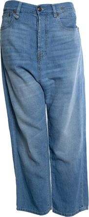 R13 tailored drop jeans in blue