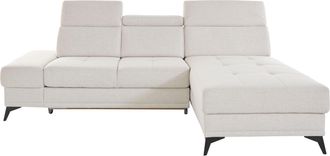 Inosign Ecksofa »Cardiz L-Form« inkl.Kopfteilverstellung und Federkern wahlweise mit Bettfunktion