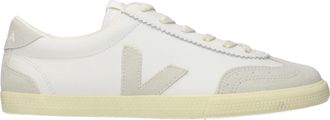 Veja Sneakers Volley Damens Leder Wei&szlig;/Hellgrau