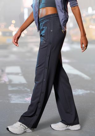 French Connection Loungepants FRENCH CONNECTION, Damen, Gr. 32/34, N-Gr, grau (anthrazit), Obermaterial: 70% Viskose, 25% Polyamid, 5% Elasthan, bestickt, unifarben, be