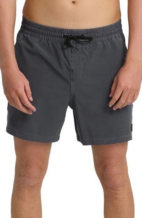 Billabong Every Other Day Layback Wave Washed Swim Trunks in Graystone at Nordstrom, Size Large