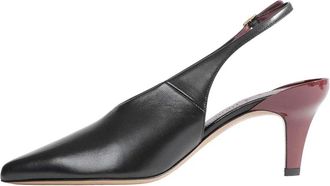 Chlo&eacute; Schoenen, Dames, Zwart, 38 EU, Leer, Suzie Leren Slingback Pumps