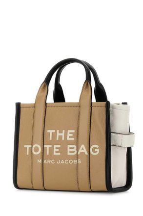 Marc Jacobs Womens Two-Tone Leather Small The Tote Bag Handbag Camelmulti Borse A Mano